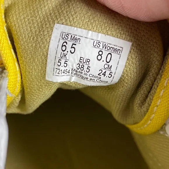 Vans x Haribo Old Skool V Checkerboard Skate Shoe Mens 6.5 Womens 8 Yellow NEW
