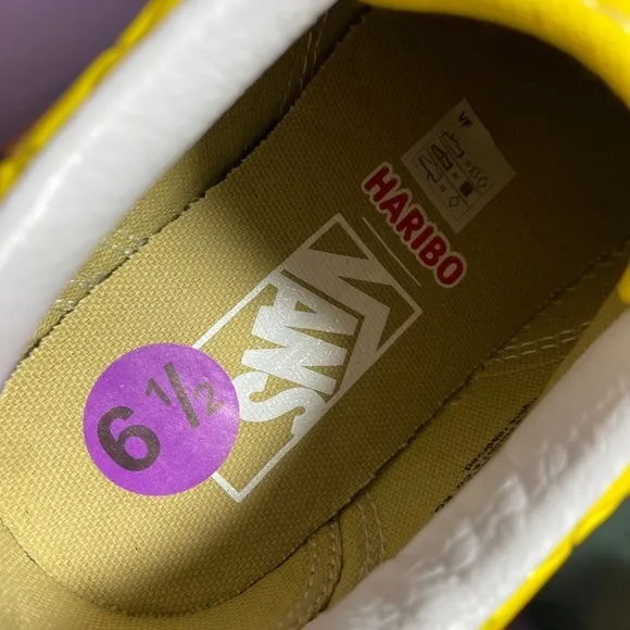 Vans x Haribo Old Skool V Checkerboard Skate Shoe Mens 6.5 Womens 8 Yellow NEW