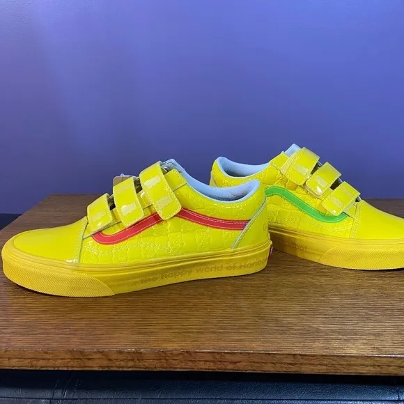 Vans x Haribo Old Skool V Checkerboard Skate Shoe Mens 6.5 Womens 8 Yellow NEW