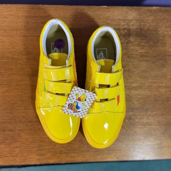 Vans x Haribo Old Skool V Checkerboard Skate Shoe Mens 6.5 Womens 8 Yellow NEW