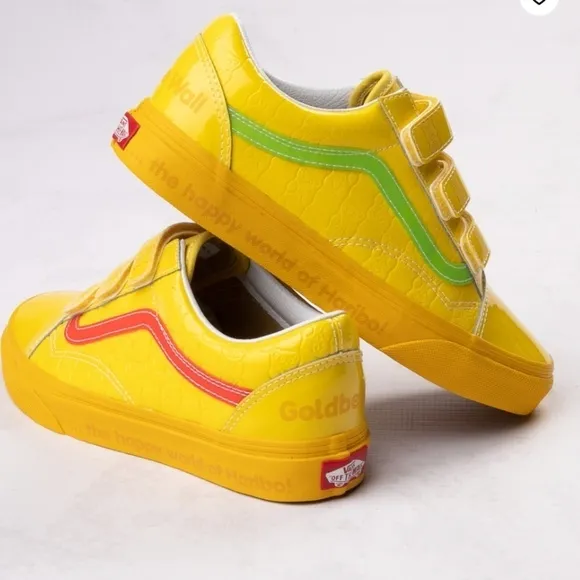 Vans x Haribo Old Skool V Checkerboard Skate Shoe Mens 6.5 Womens 8 Yellow NEW