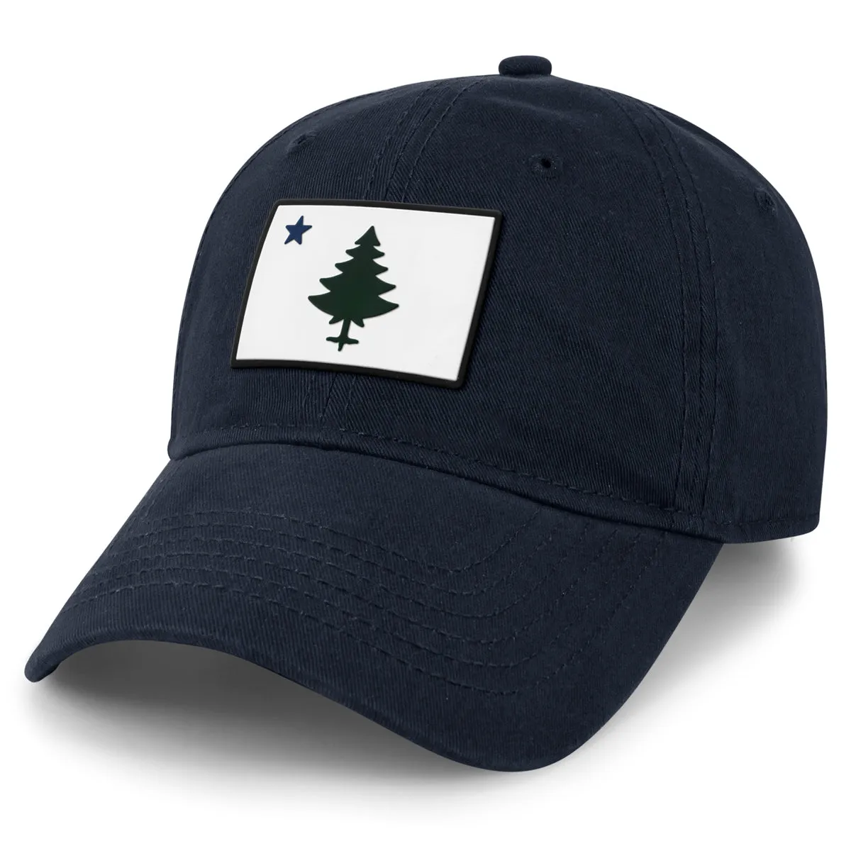 Vintage Maine Flag PVC Dad Hat