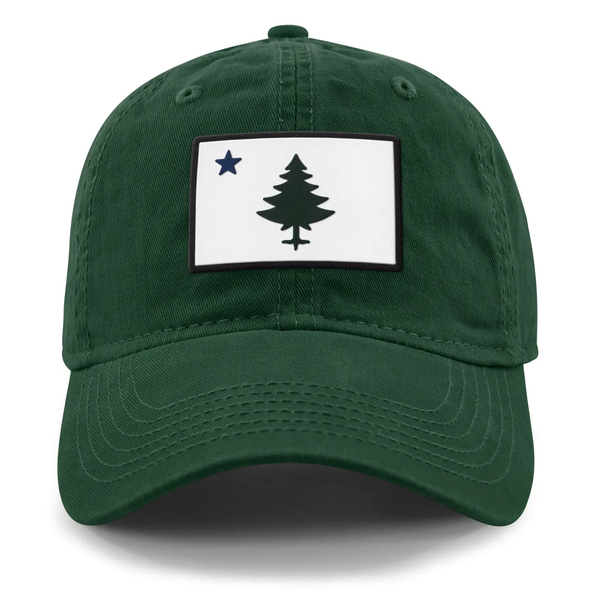 Vintage Maine Flag PVC Dad Hat