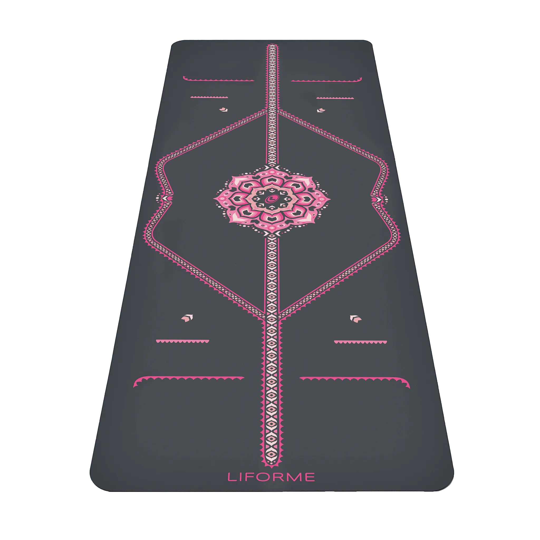 VNP Liforme Blossoming Lotus Yoga Mat Grey - Factory Second