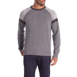 Weatherproof Men Raglan Pullover-Concrete Denim