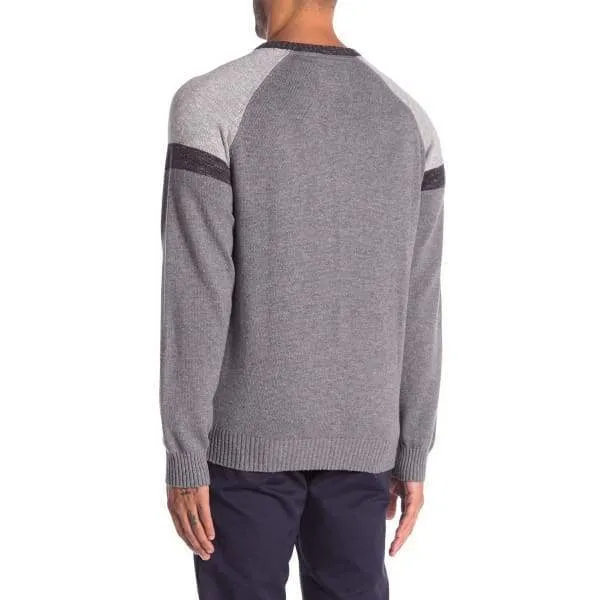 Weatherproof Men Raglan Pullover-Concrete Denim