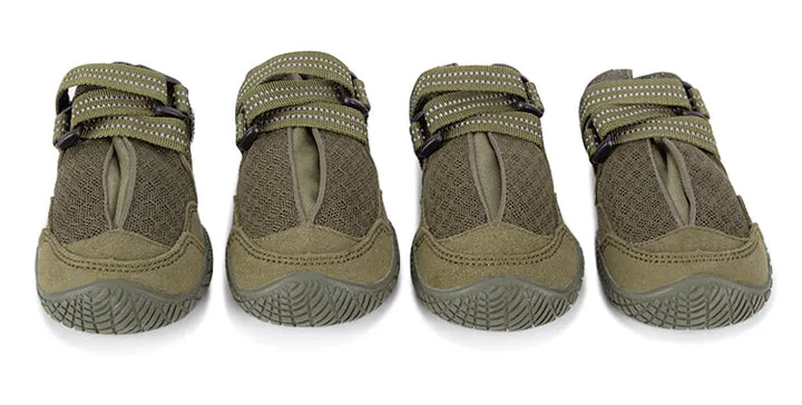 Whinhyepet Outdoor Adventure Dog Shoes - Green, Size 5