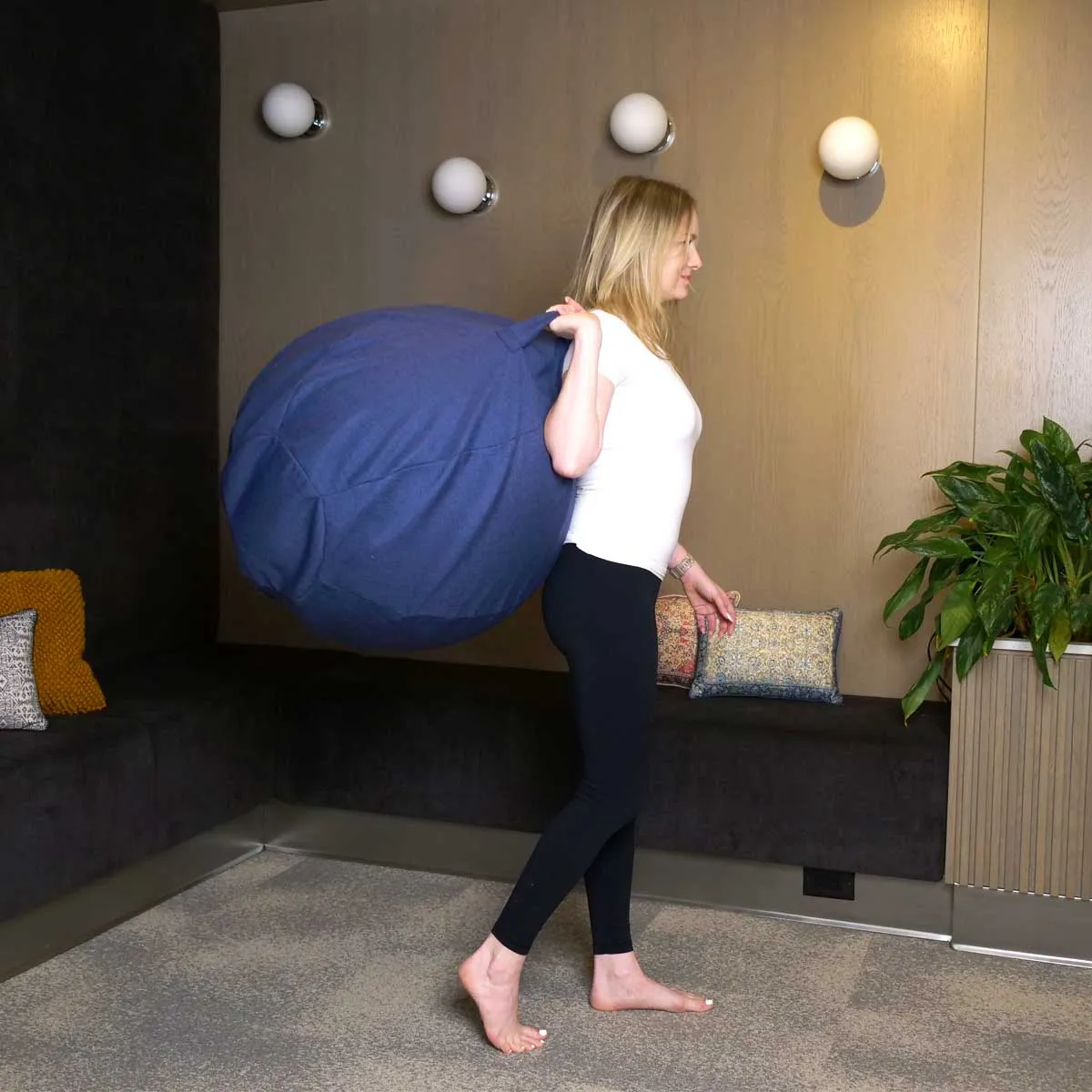 Wholesale Exerfit Yogi Ball with Fabric Cover (Various Colours)
