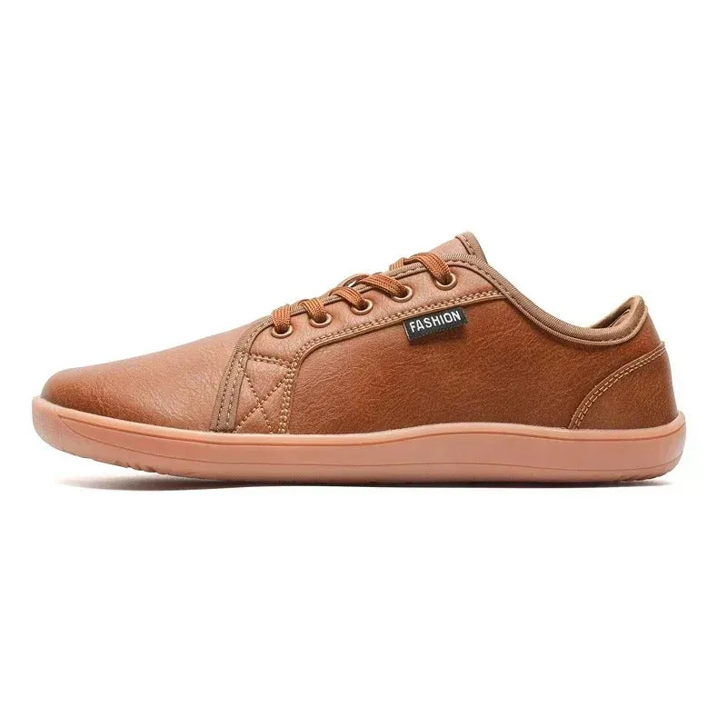 Wide footwear for heel pain