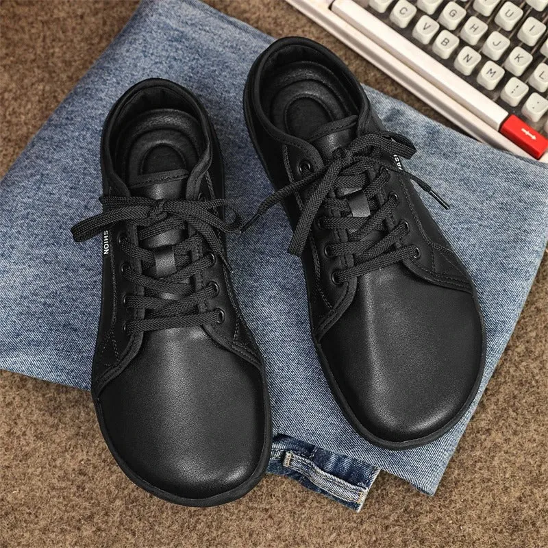 Wide footwear for heel pain