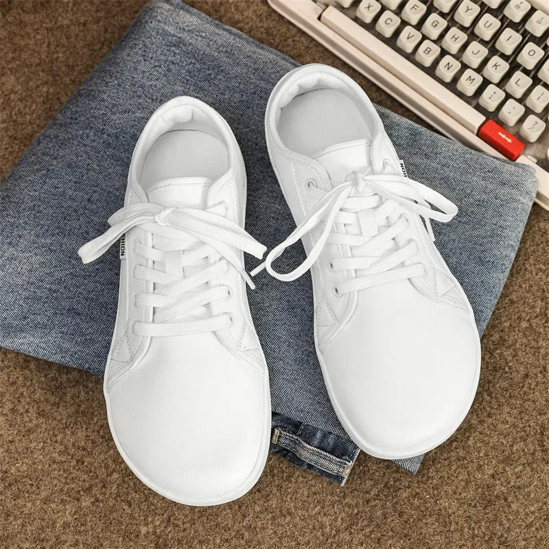 Wide footwear for heel pain
