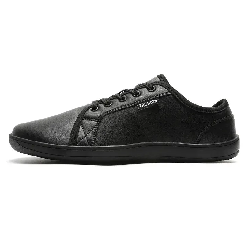 Wide footwear for heel pain