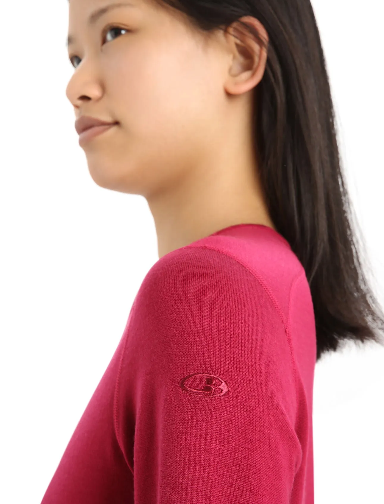 WOMEN'S 260 TECH LONG SLEEVE CREWE - CHERRY
