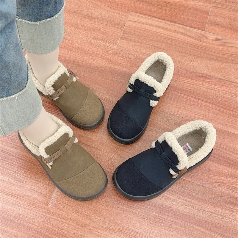 Women's Thickened Warm Slip-On Shoes