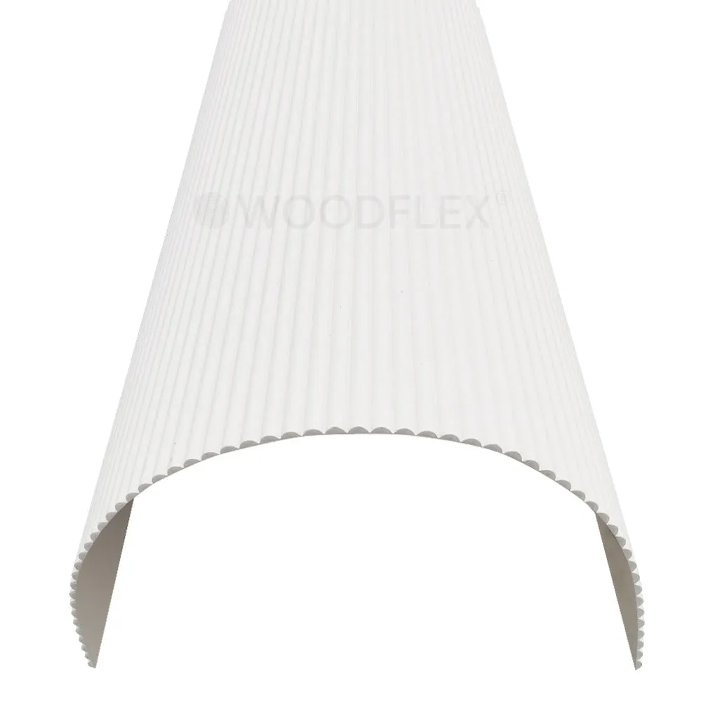 WOODFLEX WHITE PRIMED FLEXIBLE - HALF ROUND 27 - 2700mm X 600mm