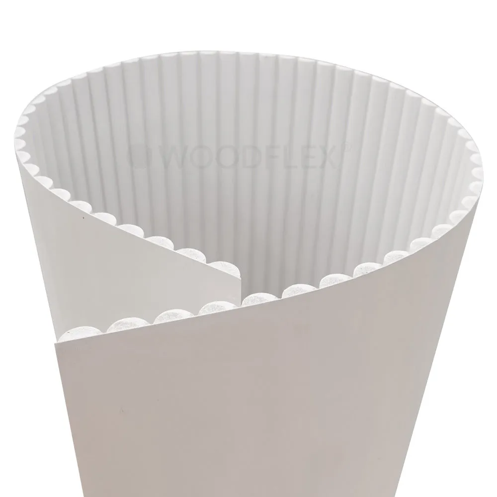 WOODFLEX WHITE PRIMED FLEXIBLE - HALF ROUND 27 - 2700mm X 600mm