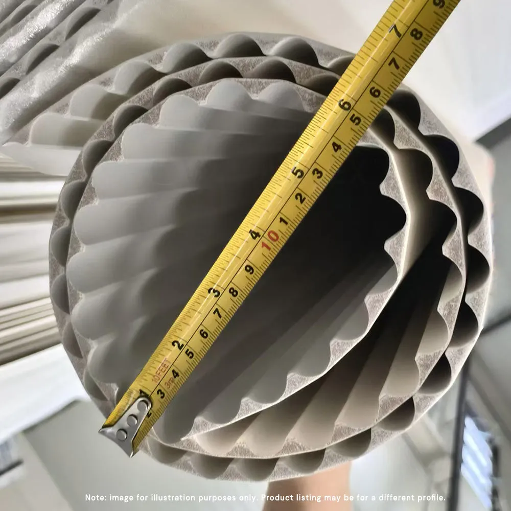 WOODFLEX WHITE PRIMED FLEXIBLE - WAVE 30 - 2700mm x 600mm