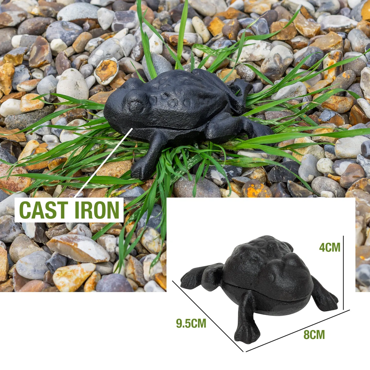 Woodside Cast Iron Novelty Animal Outdoor Garden Spare Home/Car Key Hider
