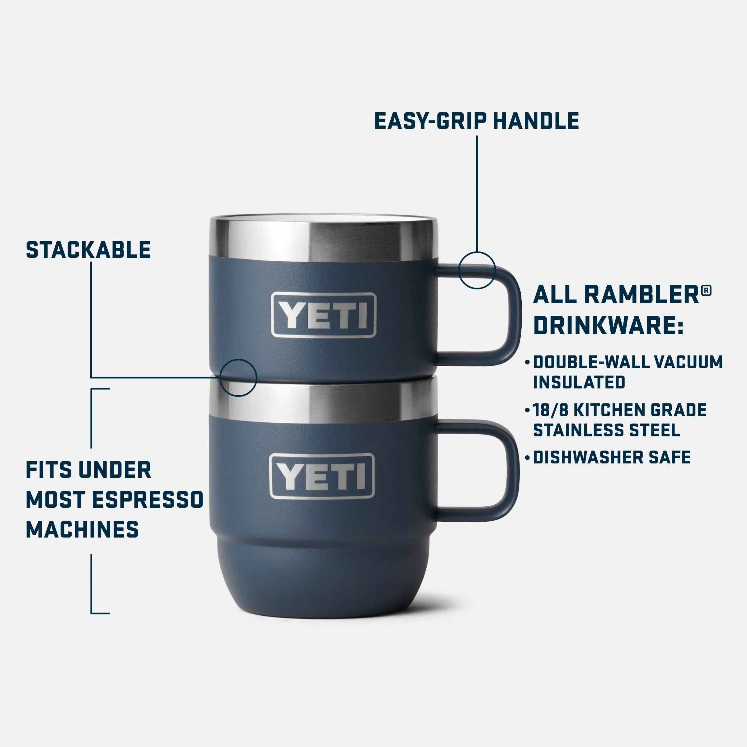 YETI RAMBLER 6OZ ESPRESSO MUG 2 PACK