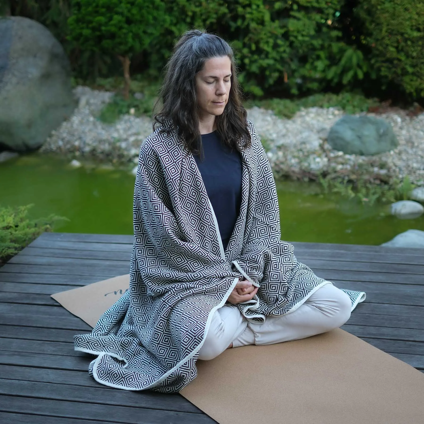 Yoga Decke Bio Baumwolle