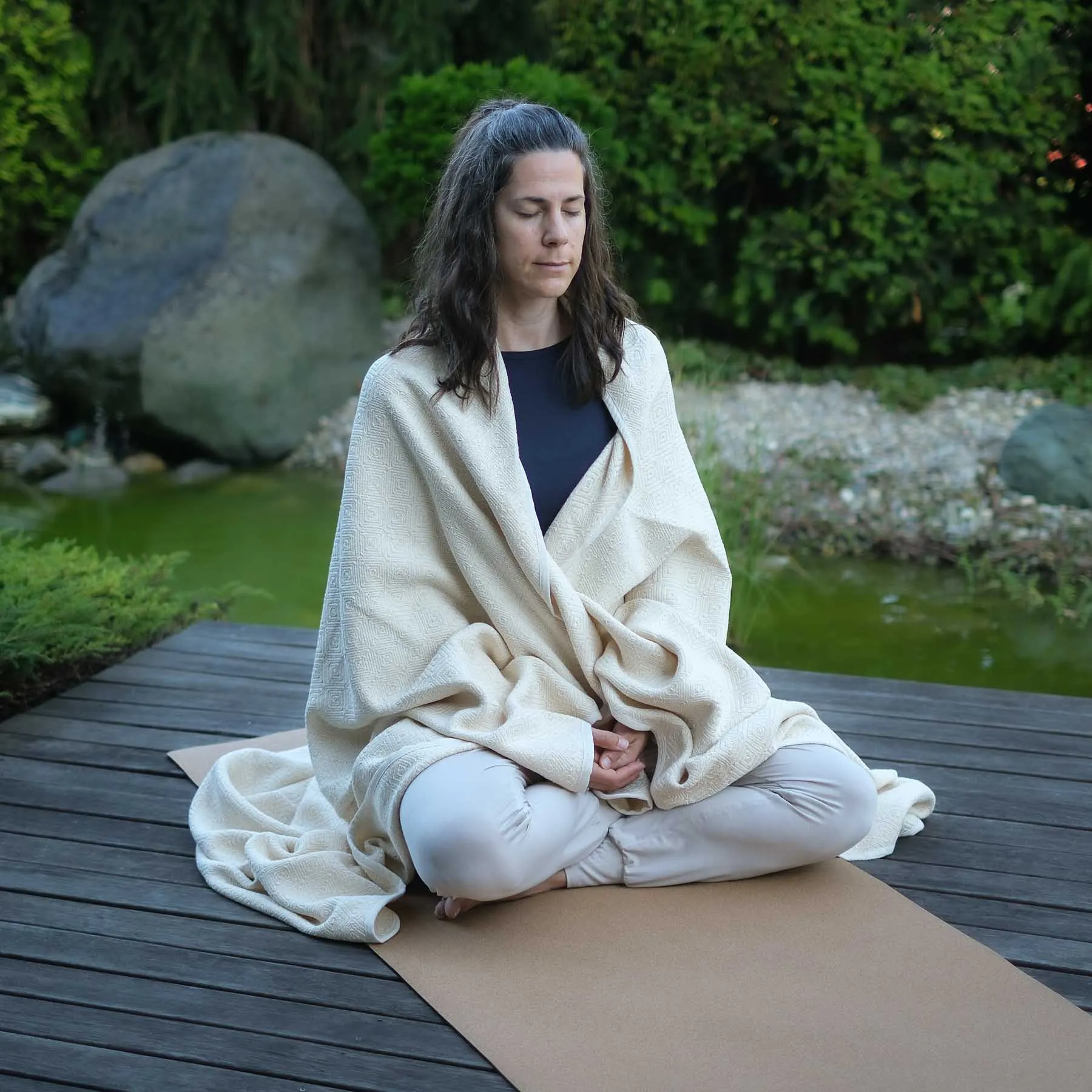 Yoga Decke Bio Baumwolle