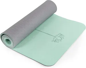 Yoga Mat Non Slip, Pilates Fitness Mats, Eco Friendly, Anti-Tear 1/4" Thick Yoga Mats for Women, Exercise Mats for Home Workout with Carrying Sling and Storage Bag