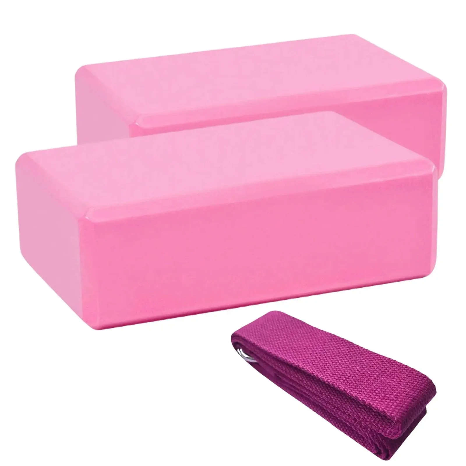 Yoga Set (2x Block, 1x Strap)