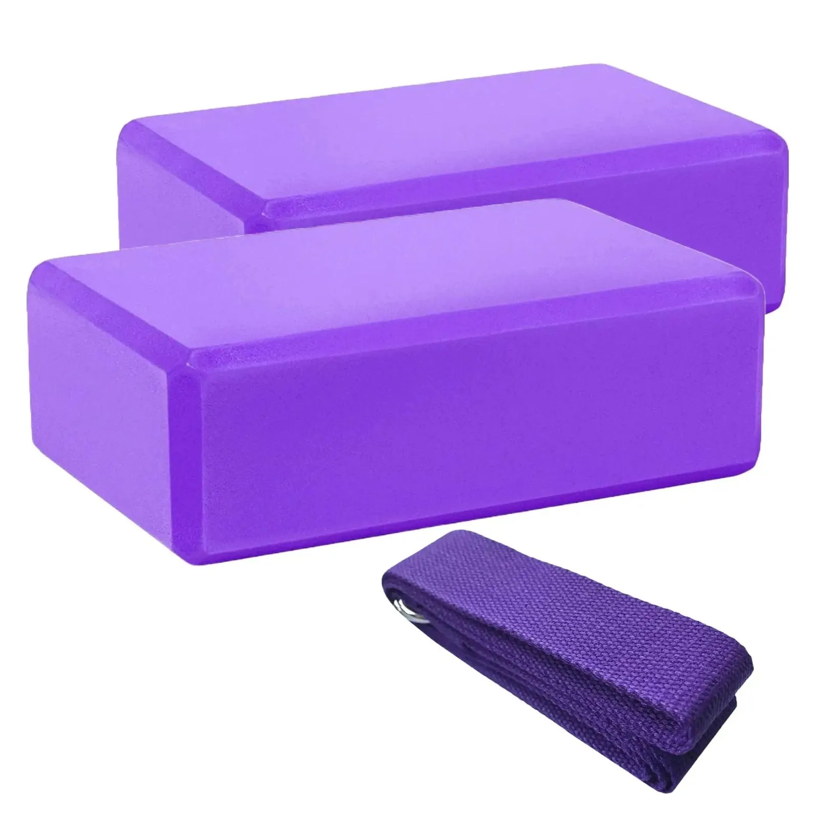 Yoga Set (2x Block, 1x Strap)