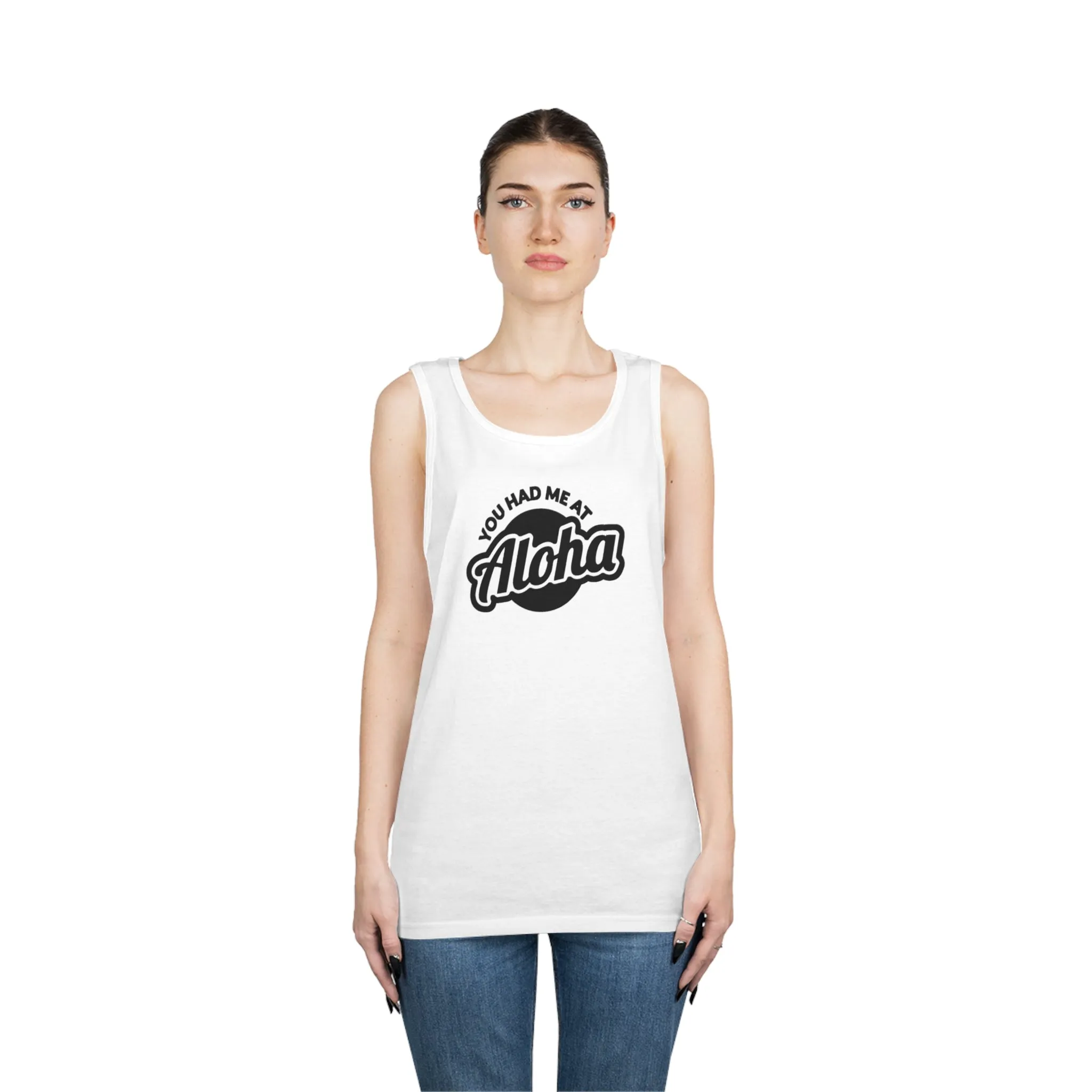 YOU HAD ME AT ALOHA TANK TOP