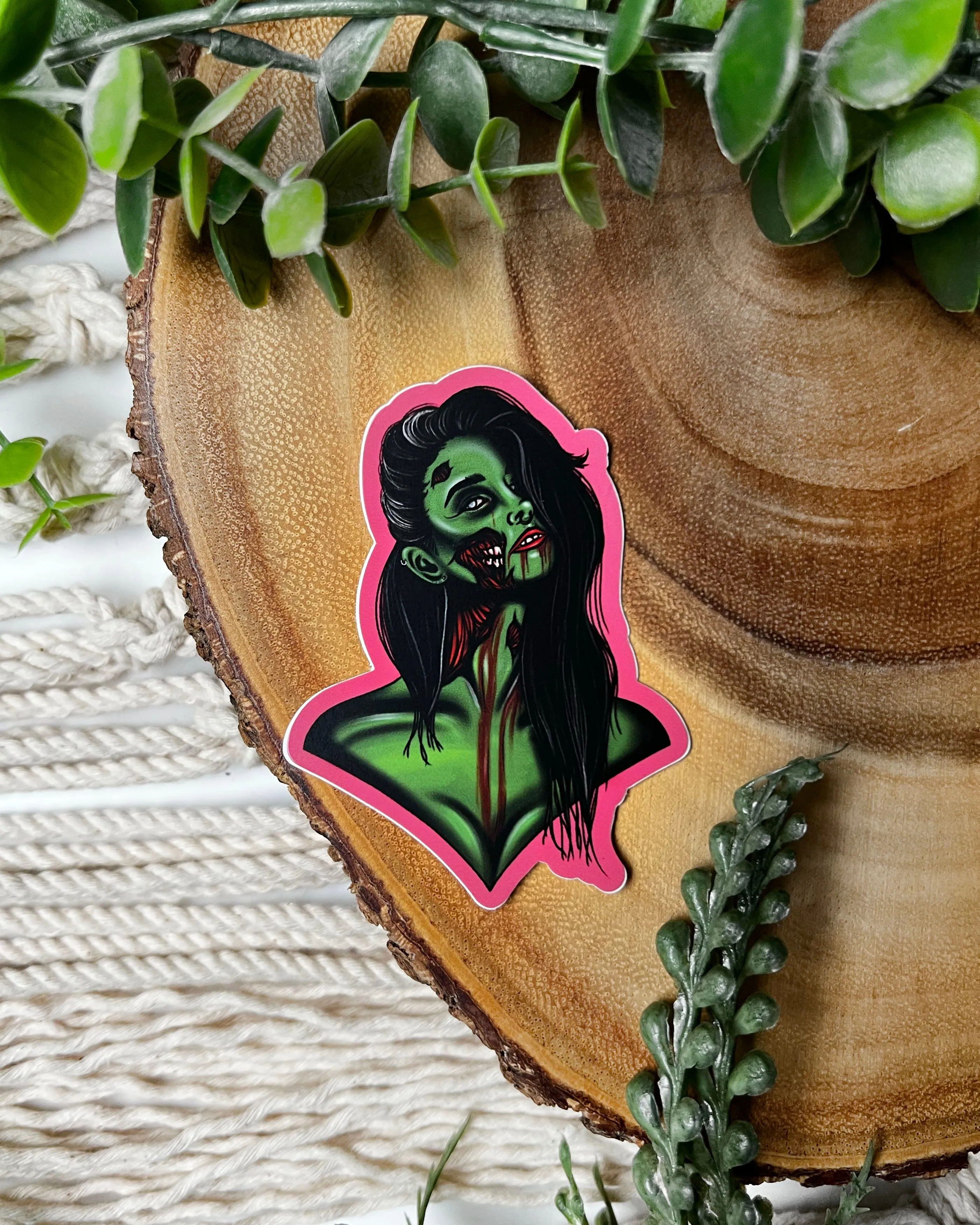 Zombie Girl Sticker