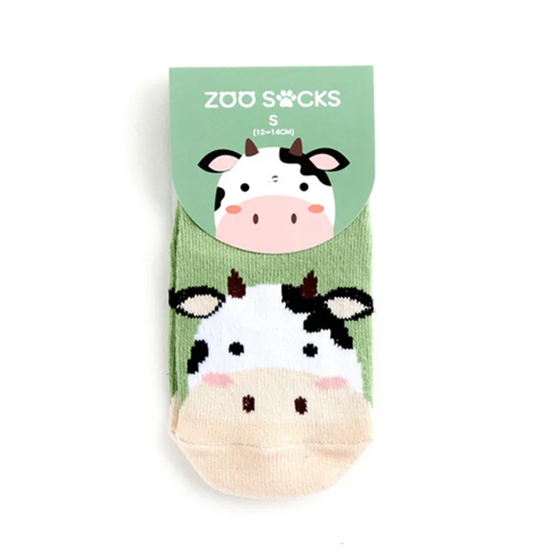 Zoo Milk Cow Non-Slip Socks V1280